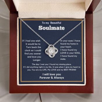 To My Beautiful Soulmate Necklace