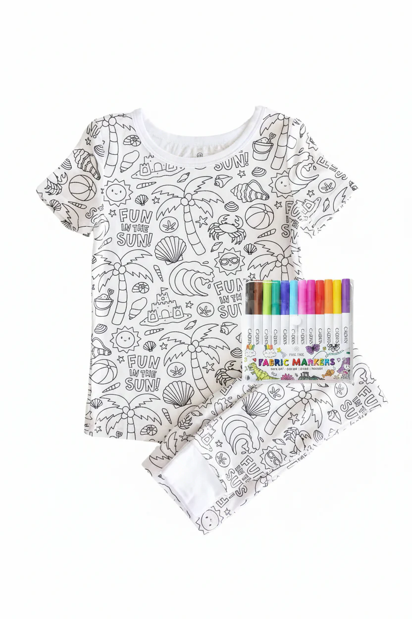 Colorable Kids Pajamas - Image 23