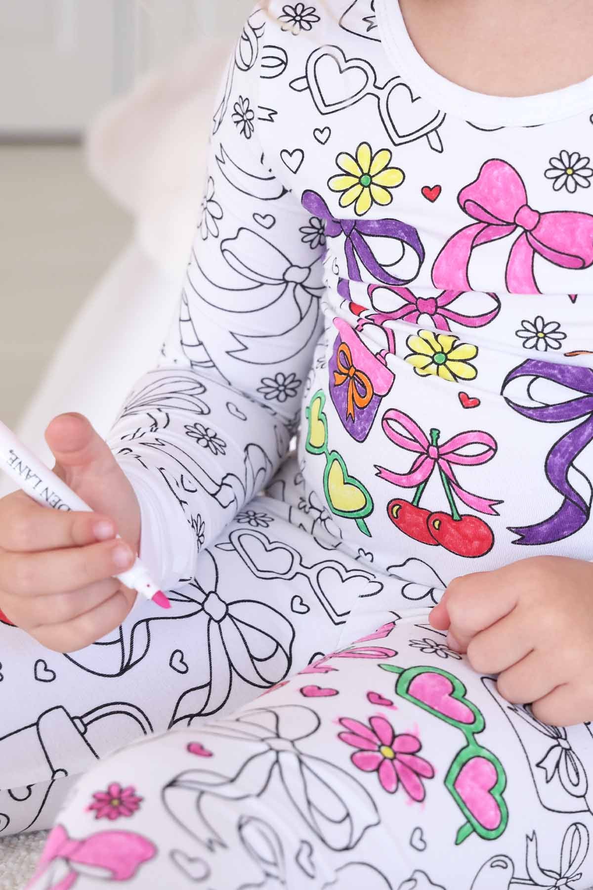 Colorable Kids Pajamas - Image 33